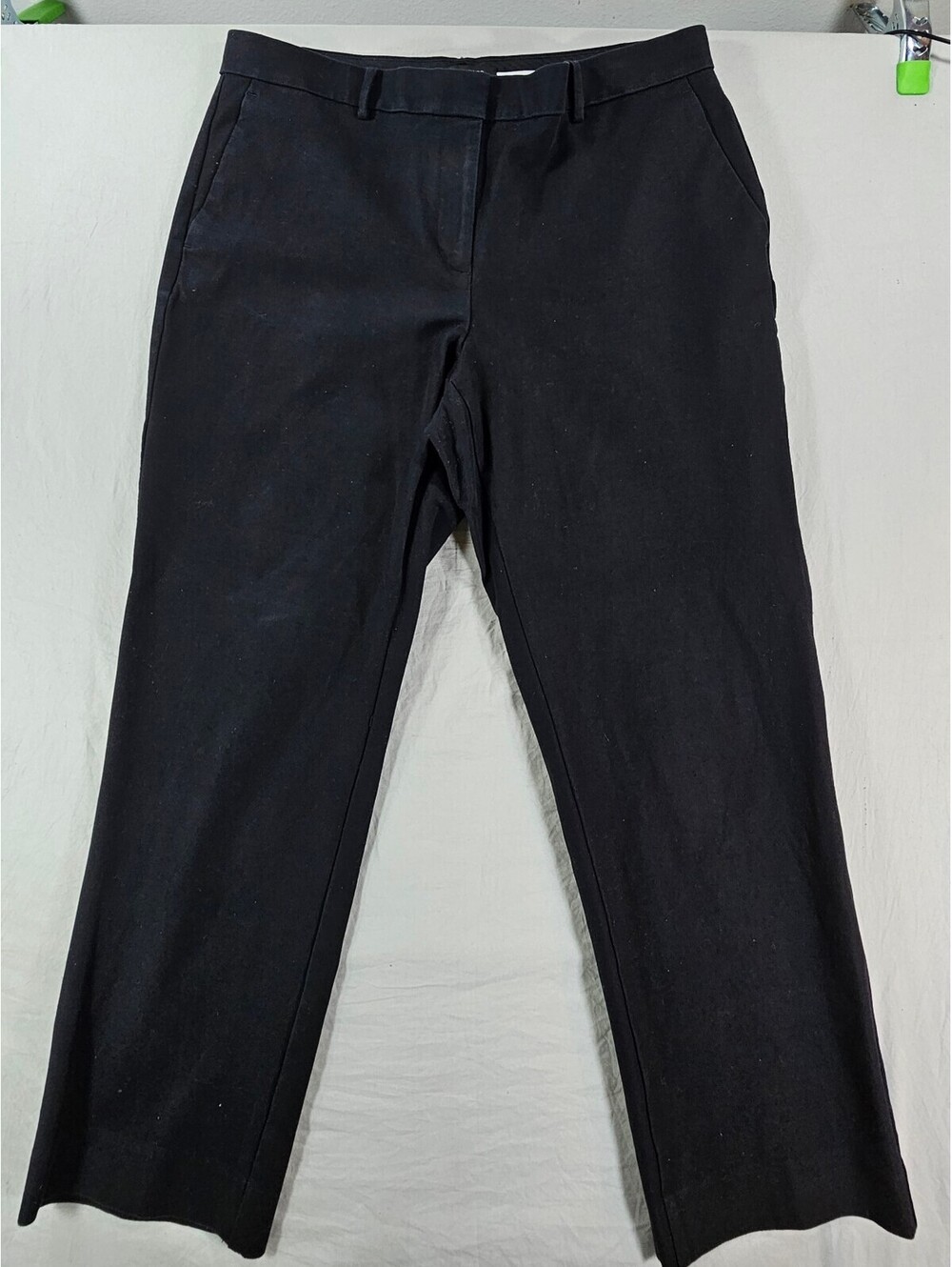 Ann Taylor Luxury Cotton Curvy Fit Black Pants Size 12